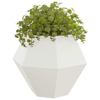 Jardinera 2 Uds. Blanco 100 X 100 X 80 Cm Acero_2