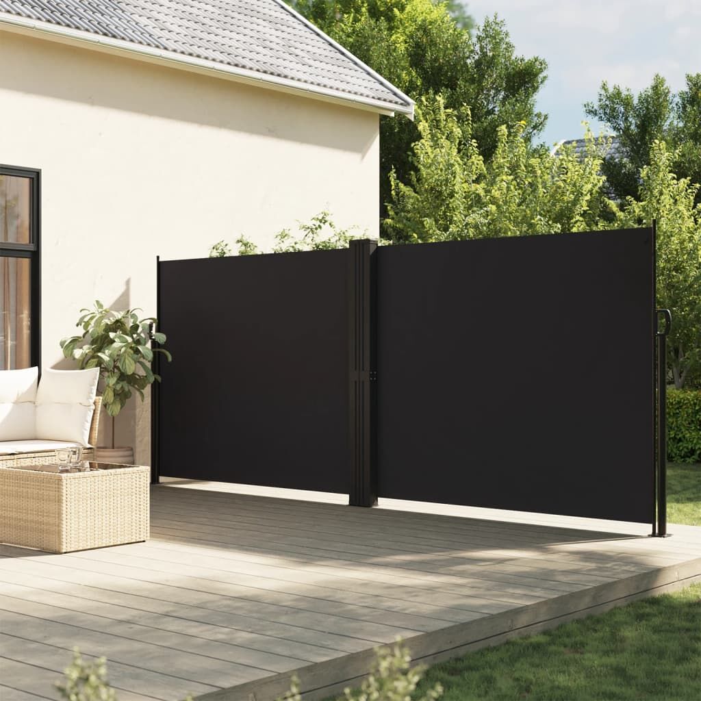 Vidaxl Toldo Lateral Retráctil Negro 160x1000 Cm_1