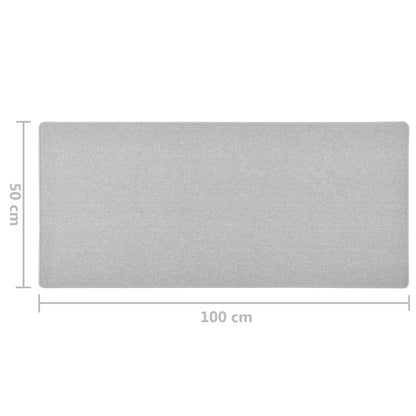 Vidaxl Alfombra De Pasillo Gris Claro 50x100 Cm_2