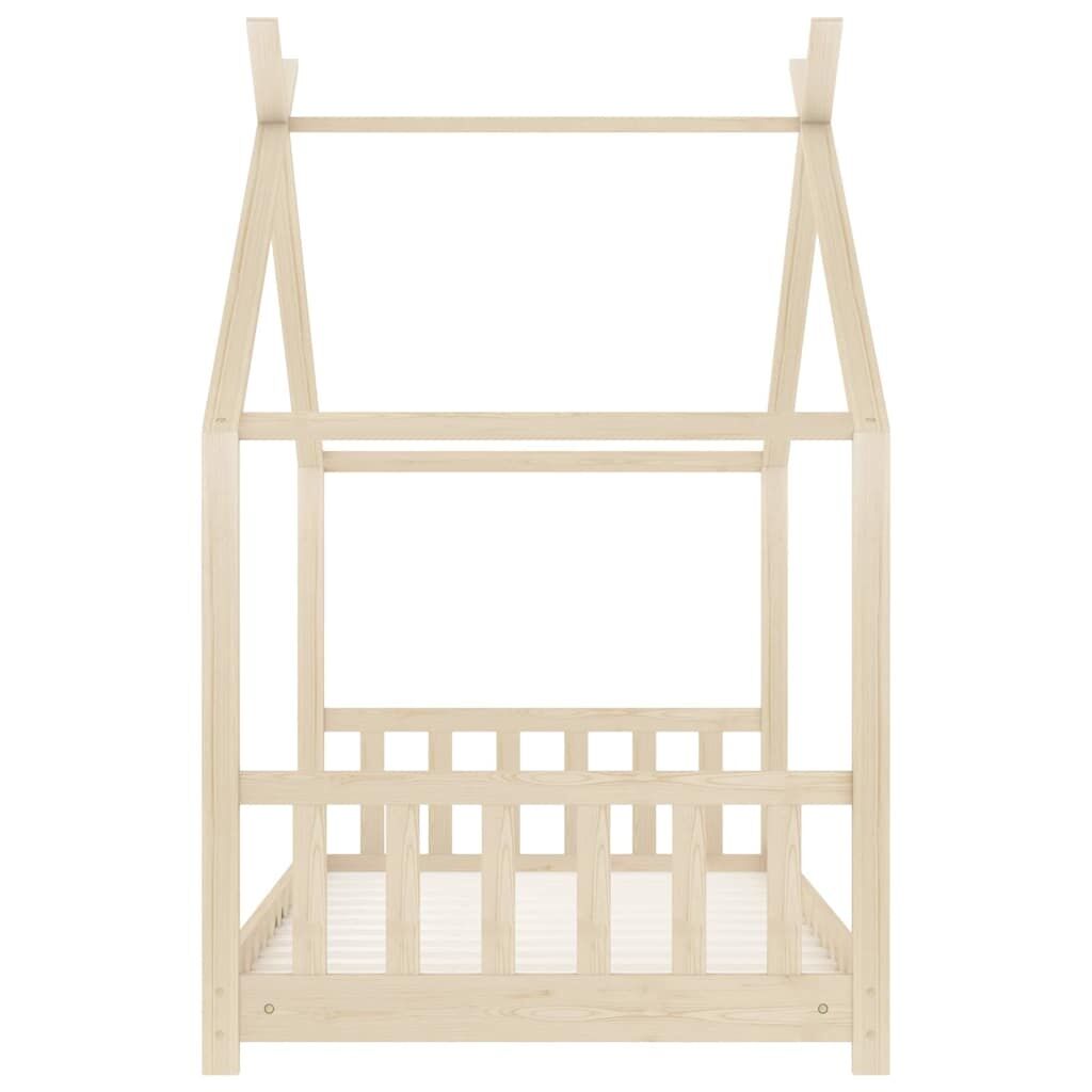 Vidaxl Estructura De Cama Infantil De Madera Maciza De Pino 70x140 Cm_4