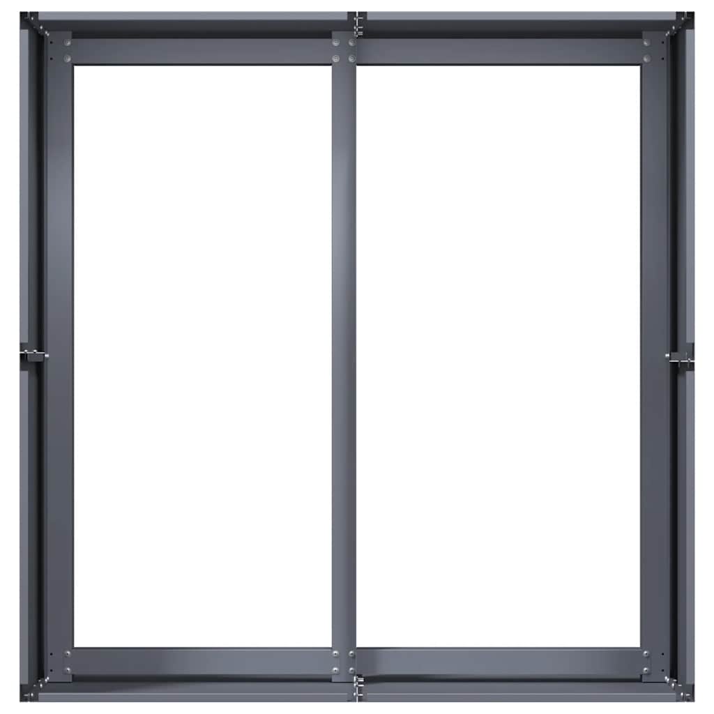 Jardinera De Acero Laminado En Frío Antracita 80x80x40 Cm_4