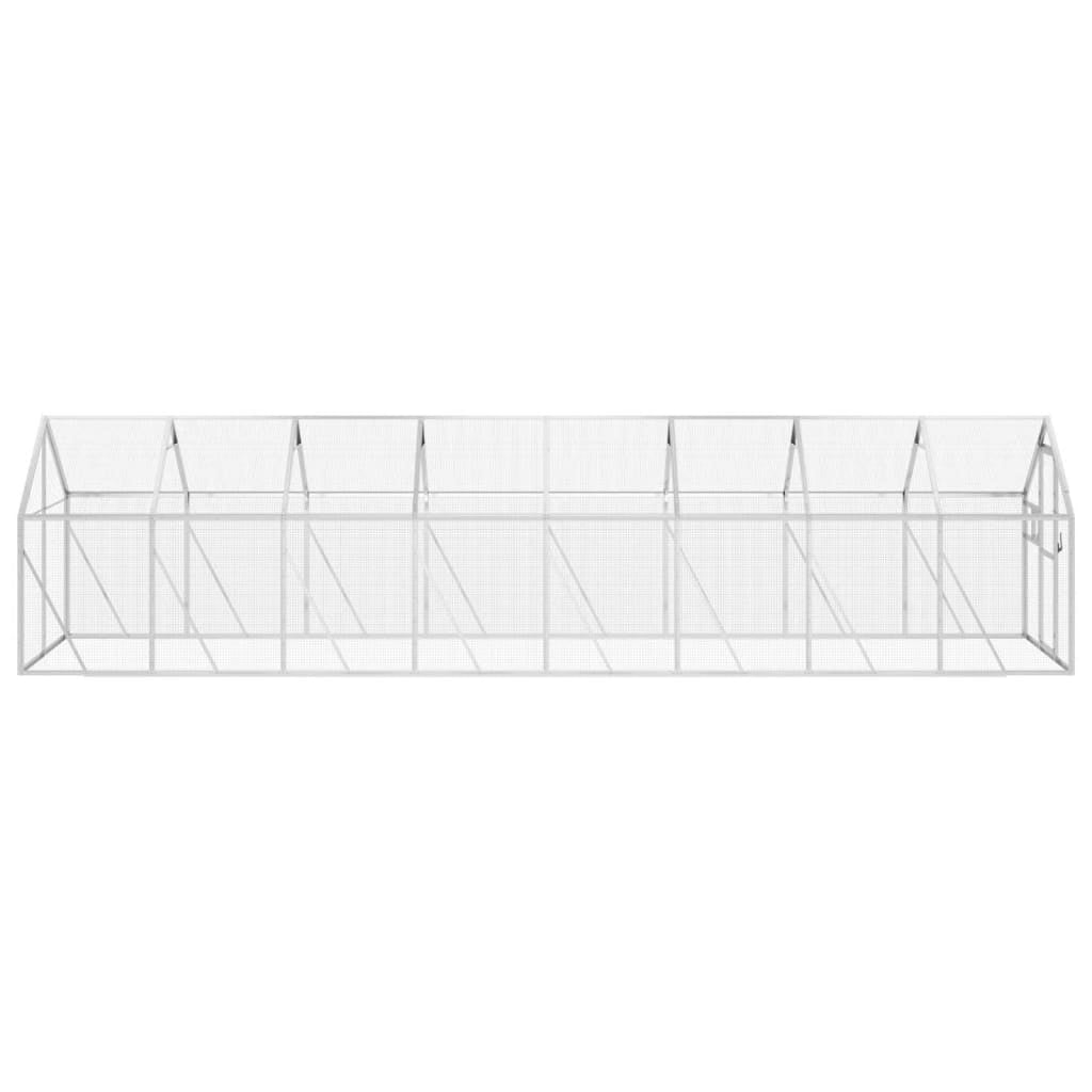Vidaxl Pajarera De Aluminio Color Plateado 1,79x8x1,85 M_3