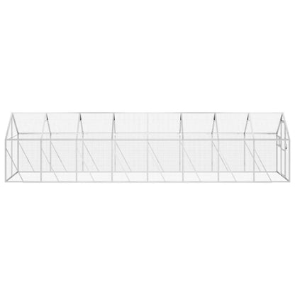 Vidaxl Pajarera De Aluminio Color Plateado 1,79x8x1,85 M_3