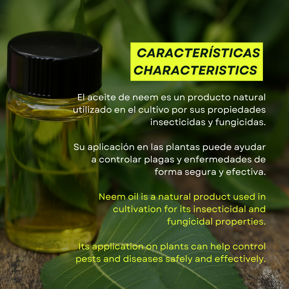 Aceite de neem ecológico para plantas Bio Neem Prot-eco 100 ml + pipeta dosificadora 5 ml gratis_2