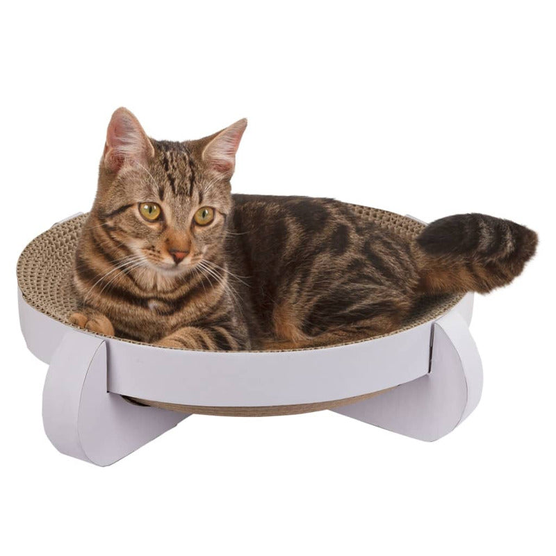 Kerbl Rascador Cama Para Gatos Platinum Blanco 35x35x10 Cm_3