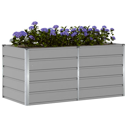 Jardinera Gris Claro 160 X 80 X 75 Cm Acero_2