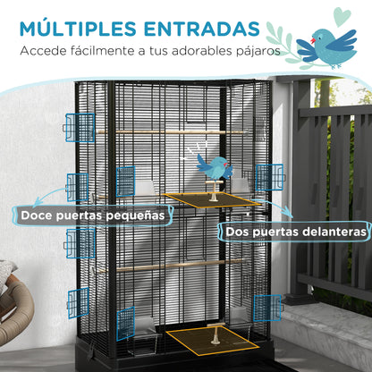 Pawhut Jaula Para Pájaros 61x36_4
