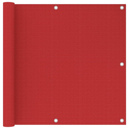 Vidaxl Toldo Para Balcón Hdpe Rojo 90x300 Cm_0