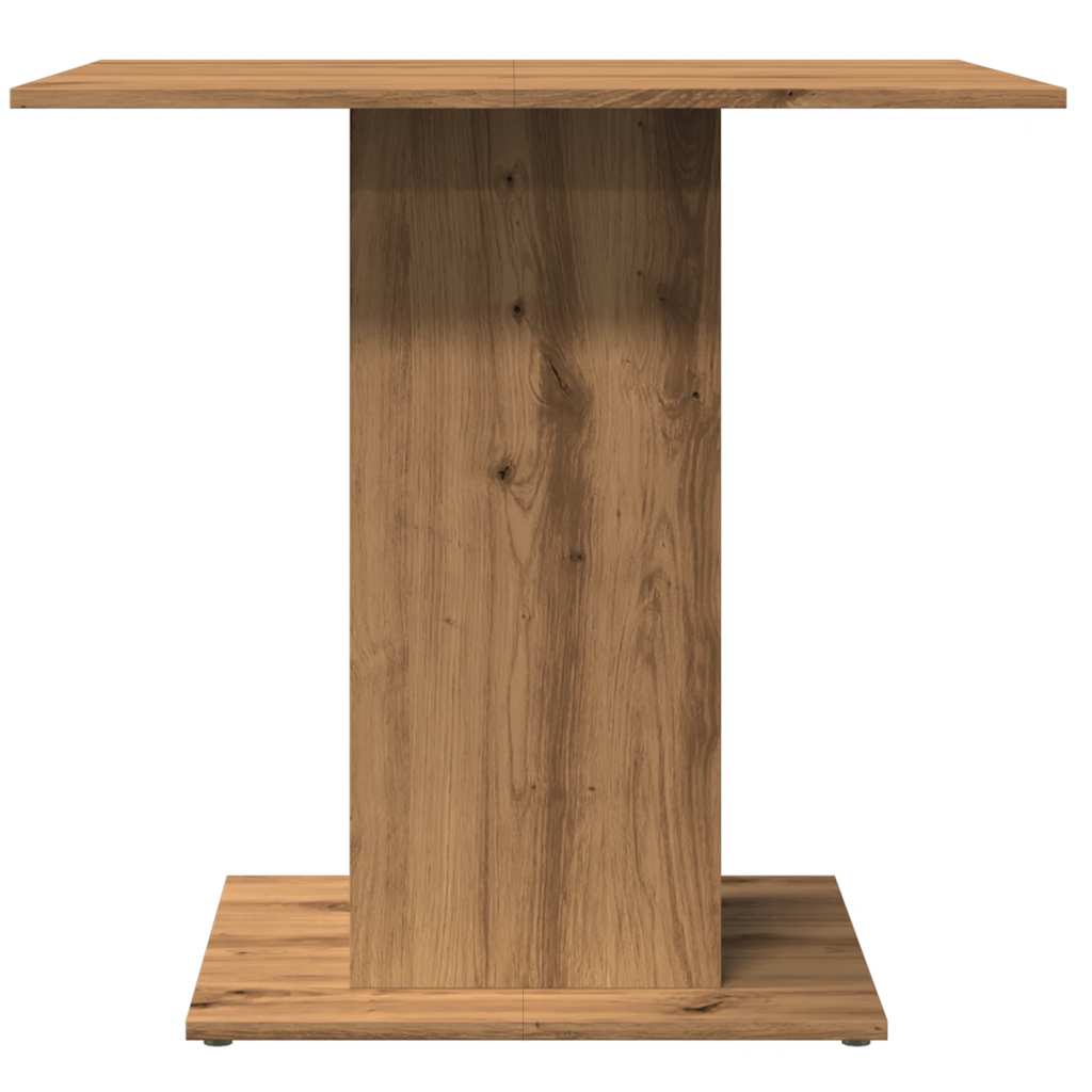 Mesa De Comedor Madera De Ingeniería Roble Artisan 80x80x75 Cm_4