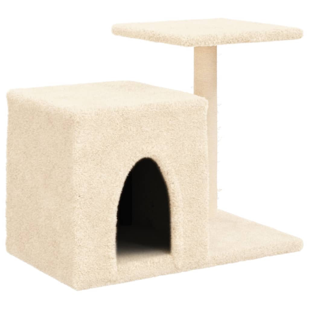 Vidaxl Rascador Para Gatos Con Postes De Sisal Color Crema 50,5 Cm_0