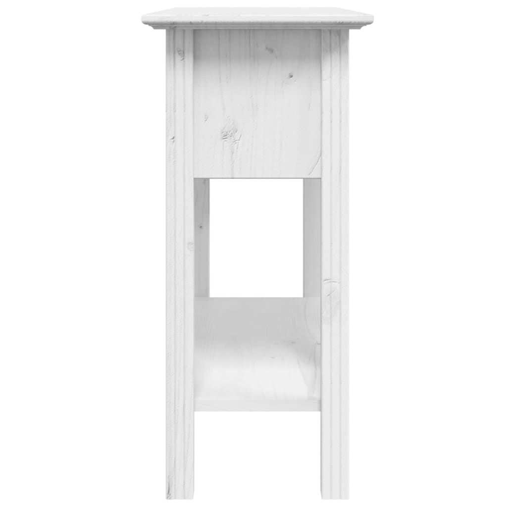 Mesa Consola Bodo Madera Maciza De Pino Blanco 91x35x74 Cm_3