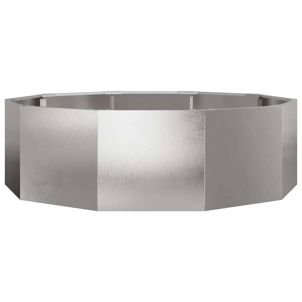 Jardinera Plateado 120 X 120 X 35 Cm Acero Inoxidable_4