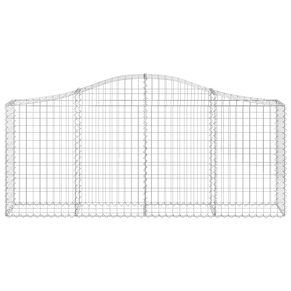 Cestas De Gaviones 30 Uds Forma De Arco Hierro 200x30x80/100 Cm_3