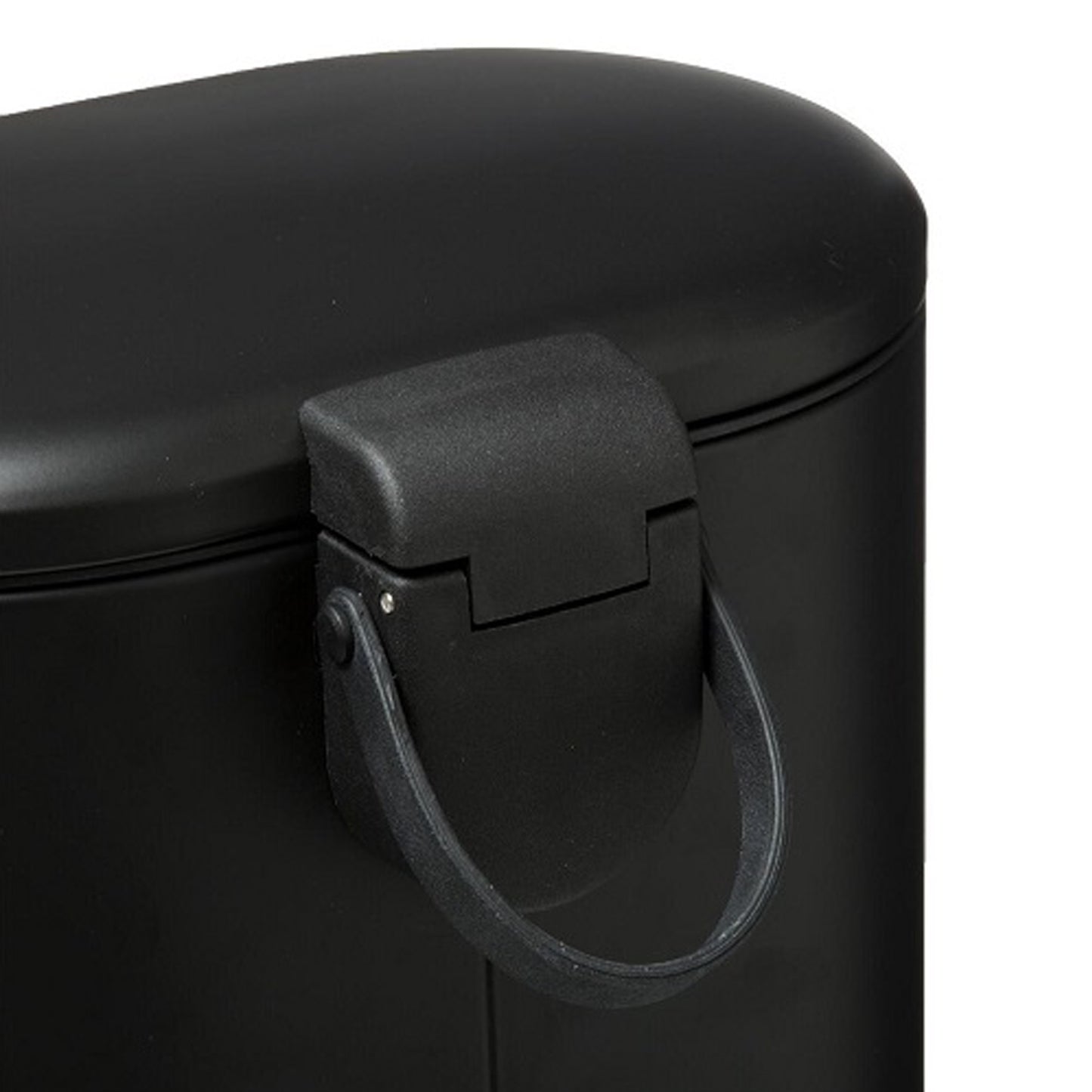Cubo Pedal Acero Inoxidable Siliflex 6 L Negro 30,5x24,2x15,5_2