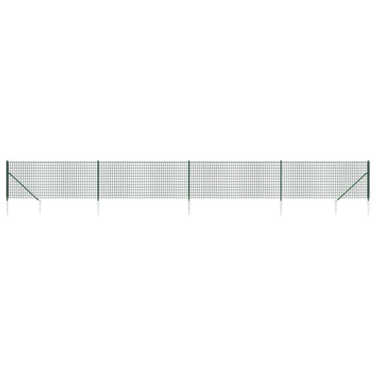 Cerca De Alambre Con Pinchos De Anclaje Verde 0,8x10 M / Vetonek_0