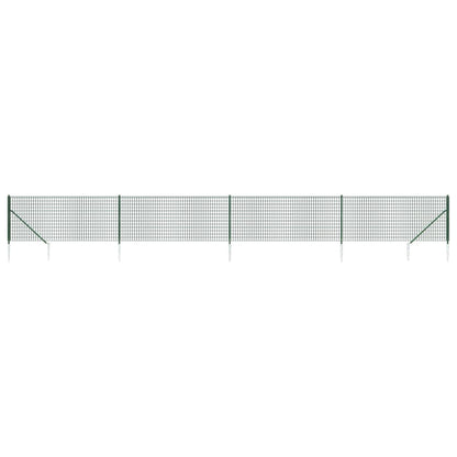 Cerca De Alambre Con Pinchos De Anclaje Verde 1,1x10 M / Vetonek_0