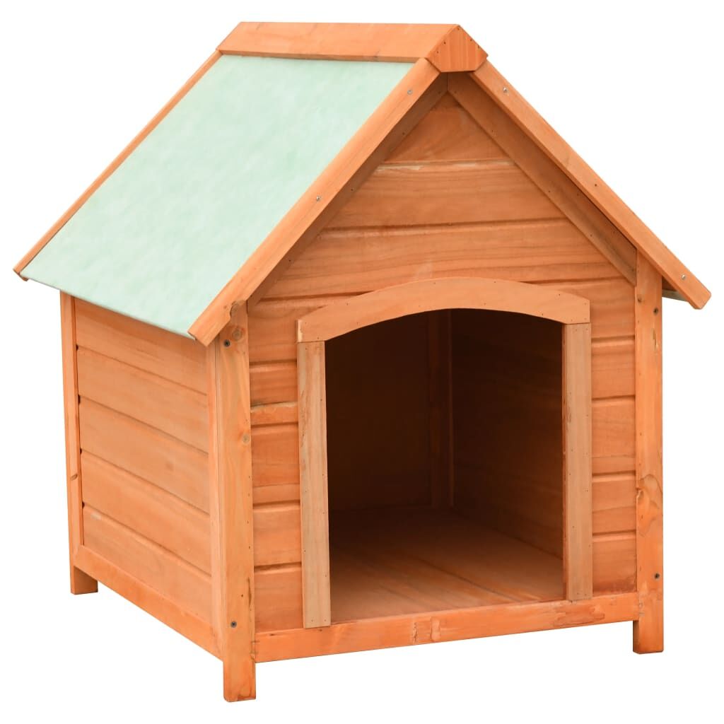 Vidaxl Caseta Para Perros Madera Maciza Pino Y Abeto 72x85x82 Cm_0