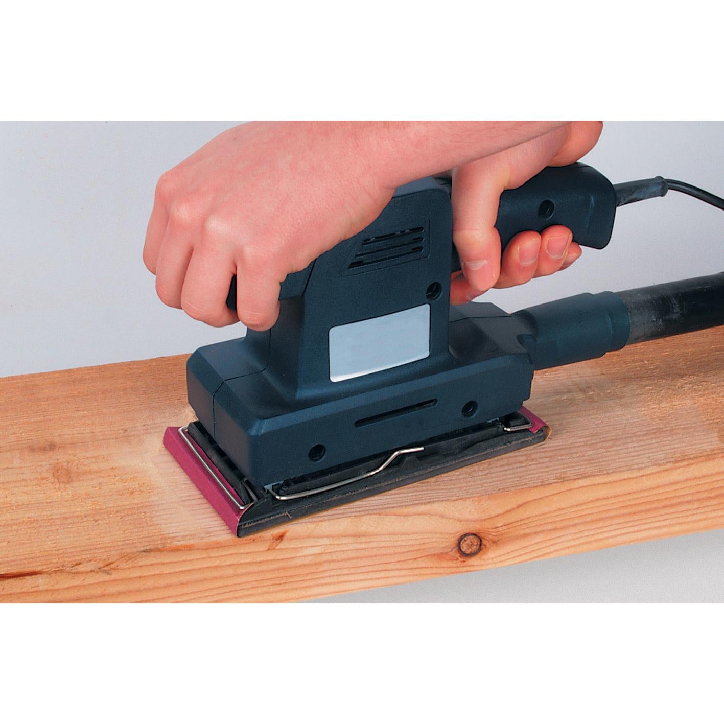 Wolfcraft 8409000 - 15 patines de lija de corindón, grano 40,80,120; perforadas 93 x 230 mm