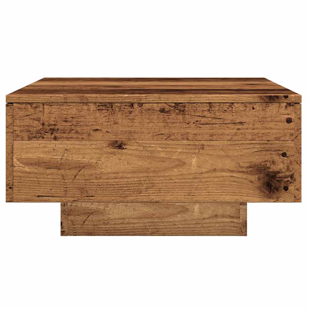 Mesa De Centro Madera Ingeniería Madera Envejecida 90x60x31 Cm_3