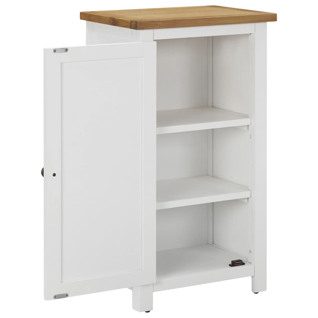 Aparador De Madera De Roble Maciza 45x32x85 Cm_1