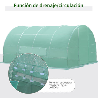 Outsunny Invernadero Túnel De Jardín Y Huerto Para Cultivos Plantas Verduras_5