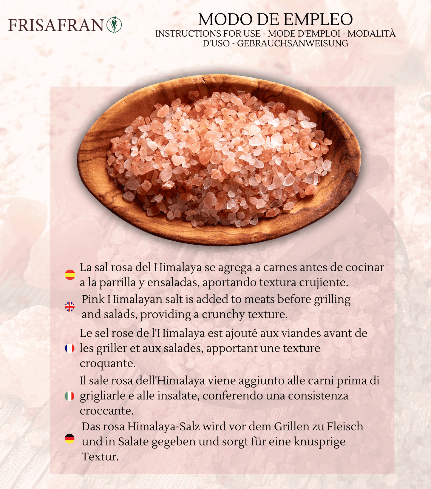 Sal Rosa Del Himalaya Gruesa - Calidad Y Sabor | Frisafran 1 Kg_3