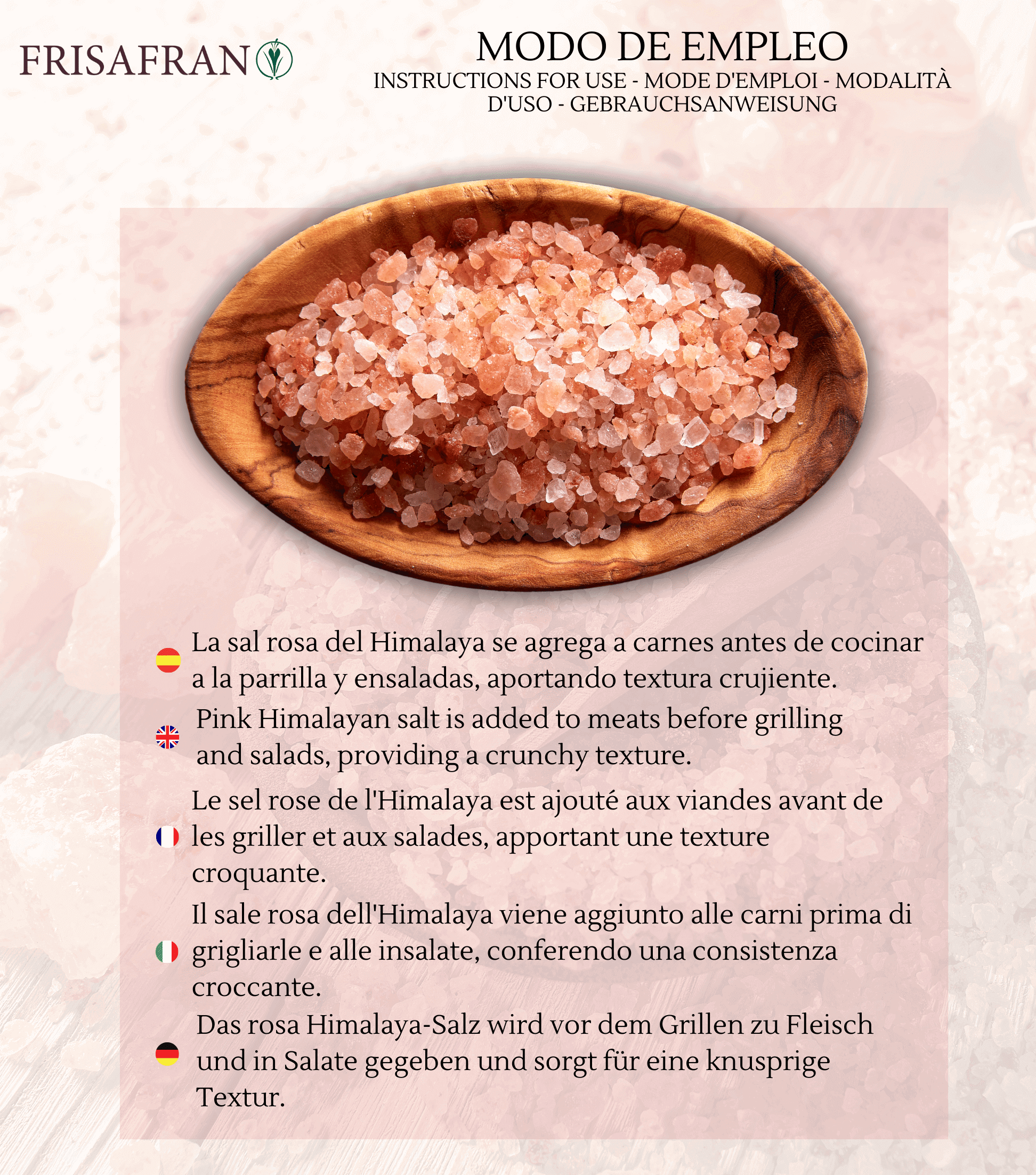 Sal Rosa Del Himalaya Gruesa - Calidad Y Sabor | Frisafran 1 Kg_3