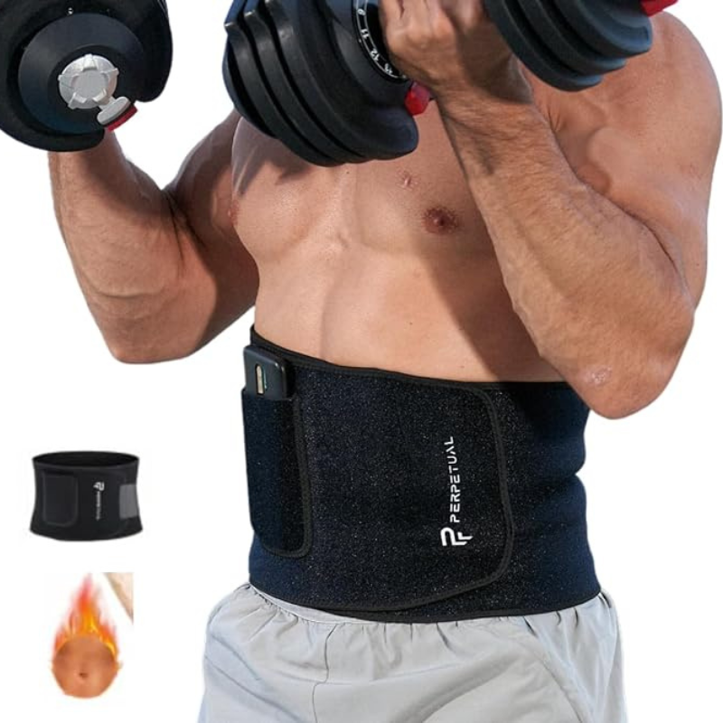 Faja Compresiva Perpetual Neopreno Gimnasio Deporte Reductora Cinturón Lumbar_1