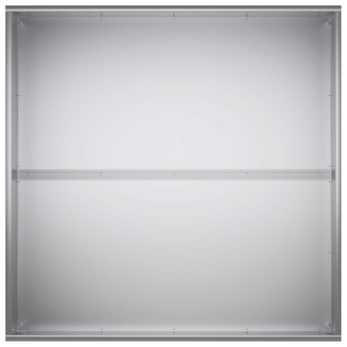 Macetero De Jardín Plateado 100 X 100 X 40 Cm Acero Galvanizado_3