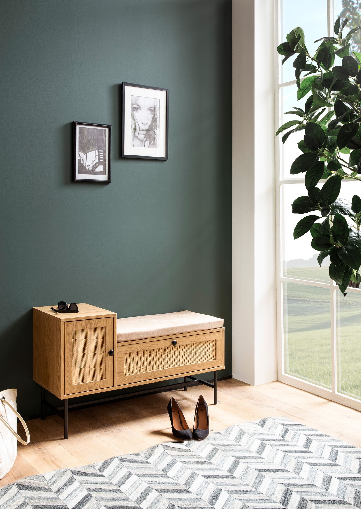 Zapatero Con Asiento 100x60x38 Cm_2
