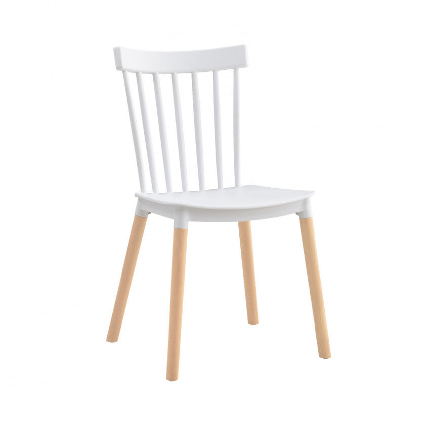 Silla De Comedor Valencia Blanco 44x52.5x81.5cm Thinia Home_0