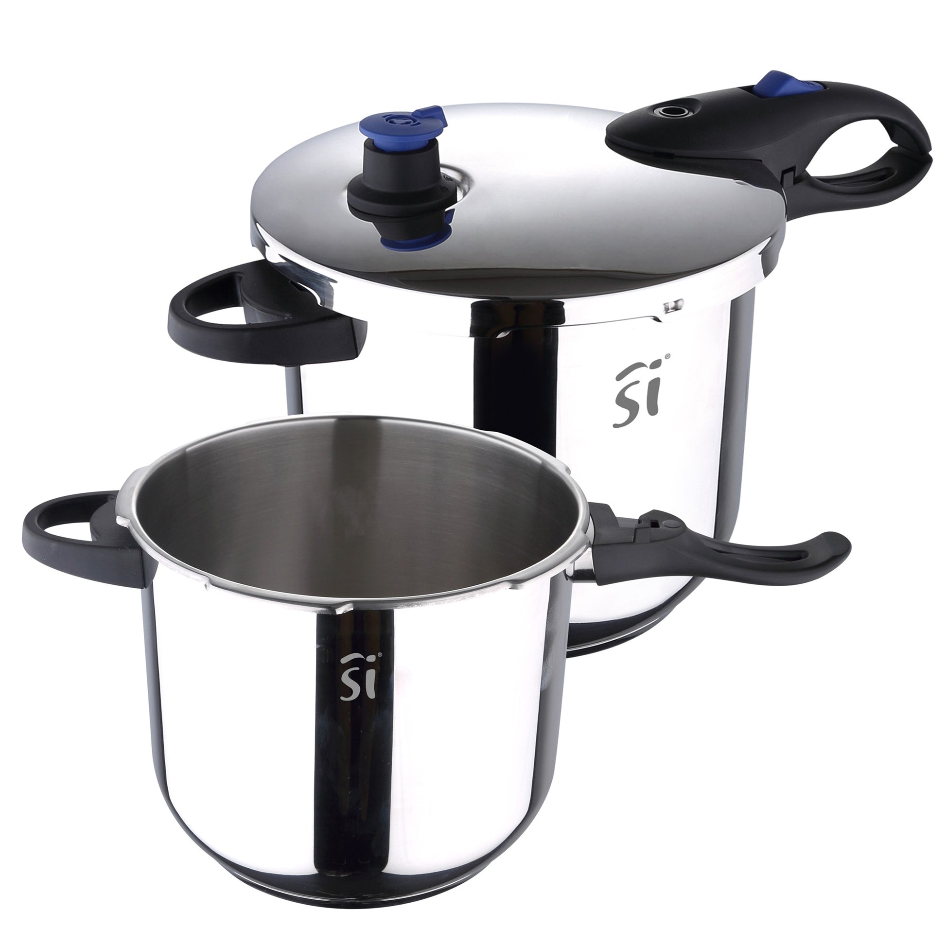 Set De Bataría 8pc En Acero Inoxidable + Set 3pc Ollas A Presión Acero Inoxidable San Ignacio