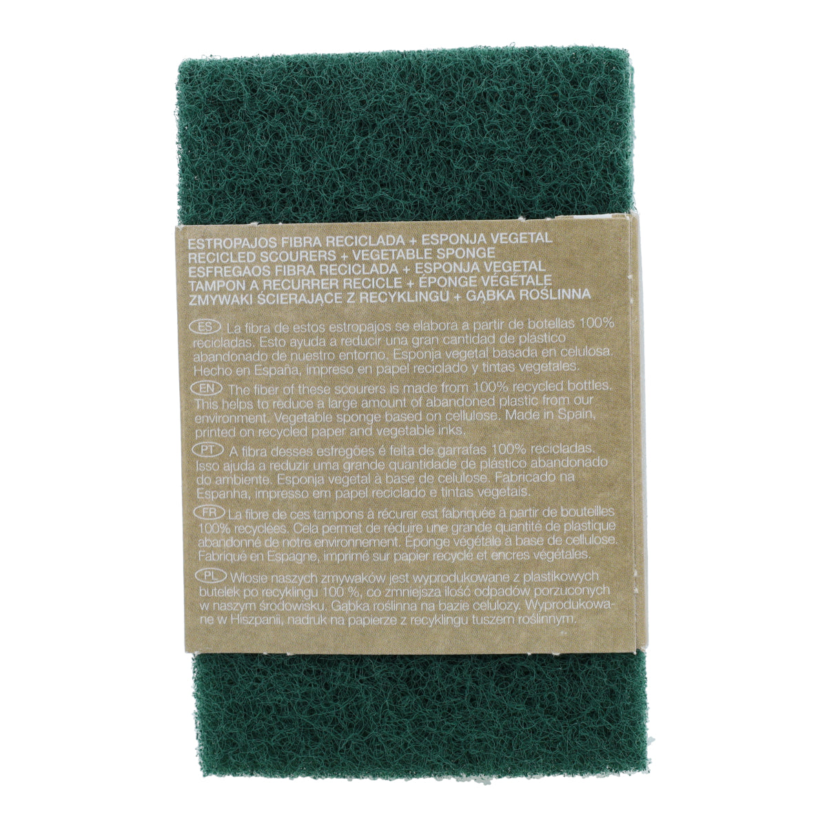 2 estropajos con esponja vegetal Eco Friendly Kerkom