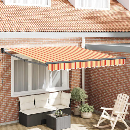 Toldo Retráctil Amarillo Y Naranja 350 X 250 X 165 Cm_1