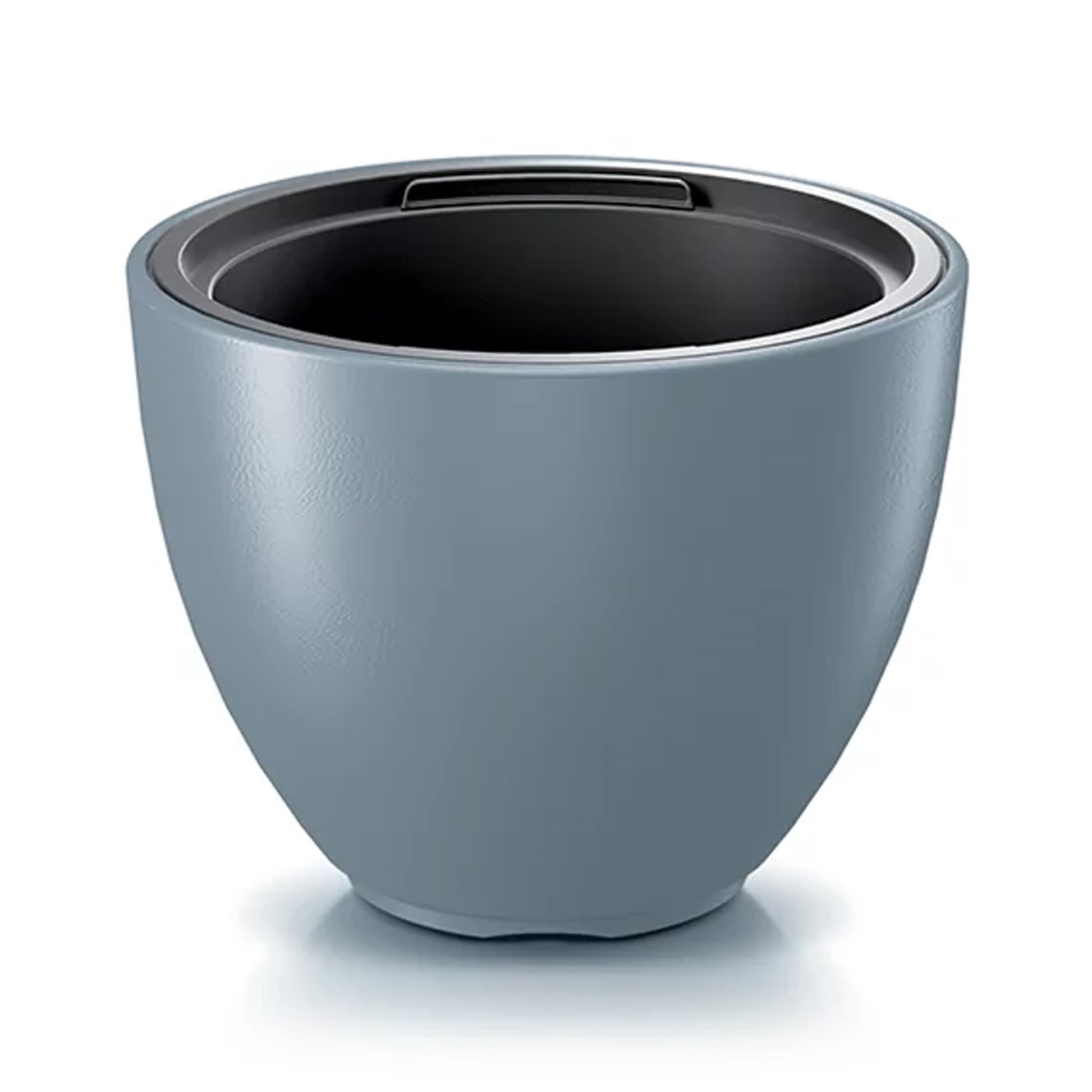 Maceta Heos 10l., Con Depósito, Dimensiones (mm) 298x298x230, Color Gris Claro_0