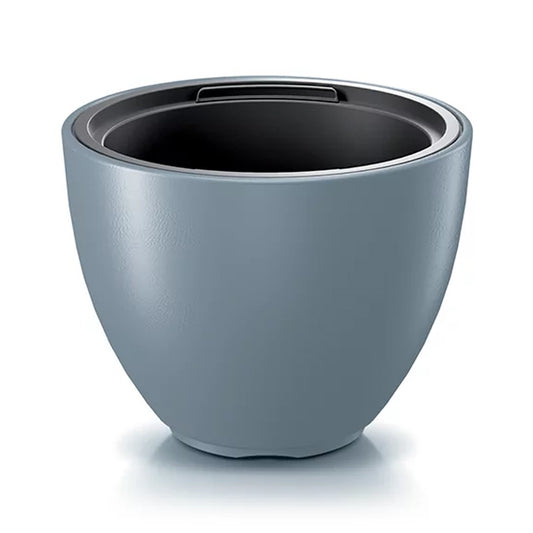 Maceta Heos 10l., Con Depósito, Dimensiones (mm) 298x298x230, Color Gris Claro_0