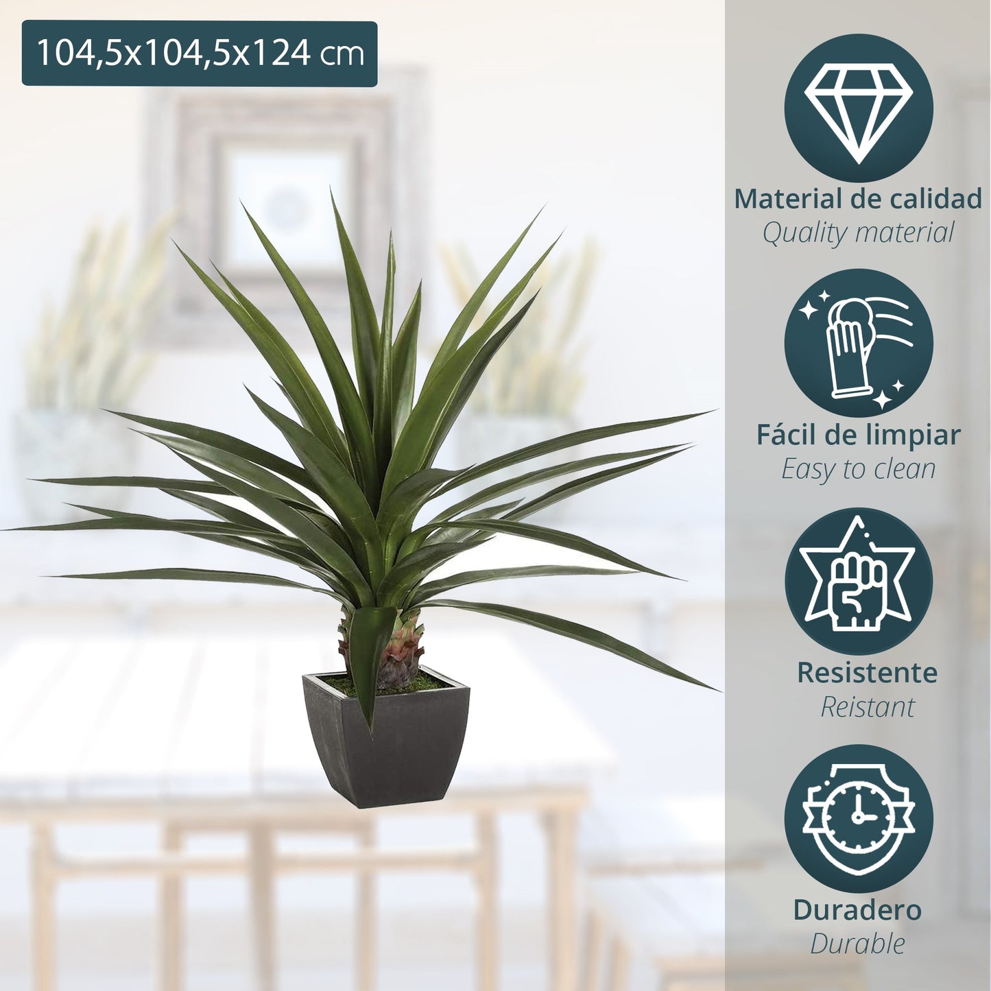 Planta Verde En Maceta Altura 130 - Instinto Natural_1