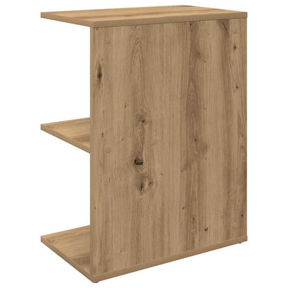 Mesita De Noche Madera Ingeniería Artesanal Roble 46,5x29x61 Cm_4