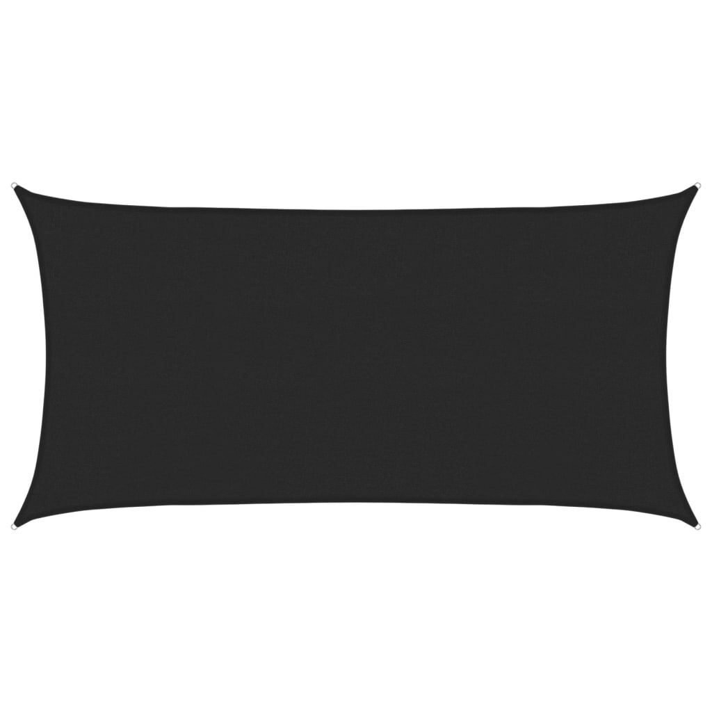 Vidaxl Toldo De Vela Hdpe Negro 160 G/m² 2x4 M_0