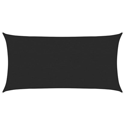 Vidaxl Toldo De Vela Hdpe Negro 160 G/m² 2x4 M_0