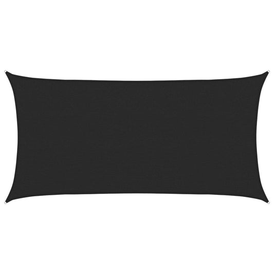 Vidaxl Toldo De Vela Hdpe Negro 160 G/m² 2x4 M_0