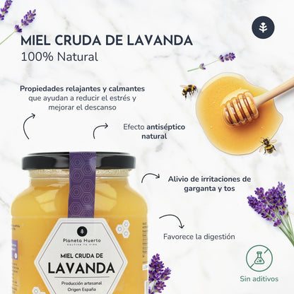 Miel Cruda de Lavanda Planeta Huerto 500 g