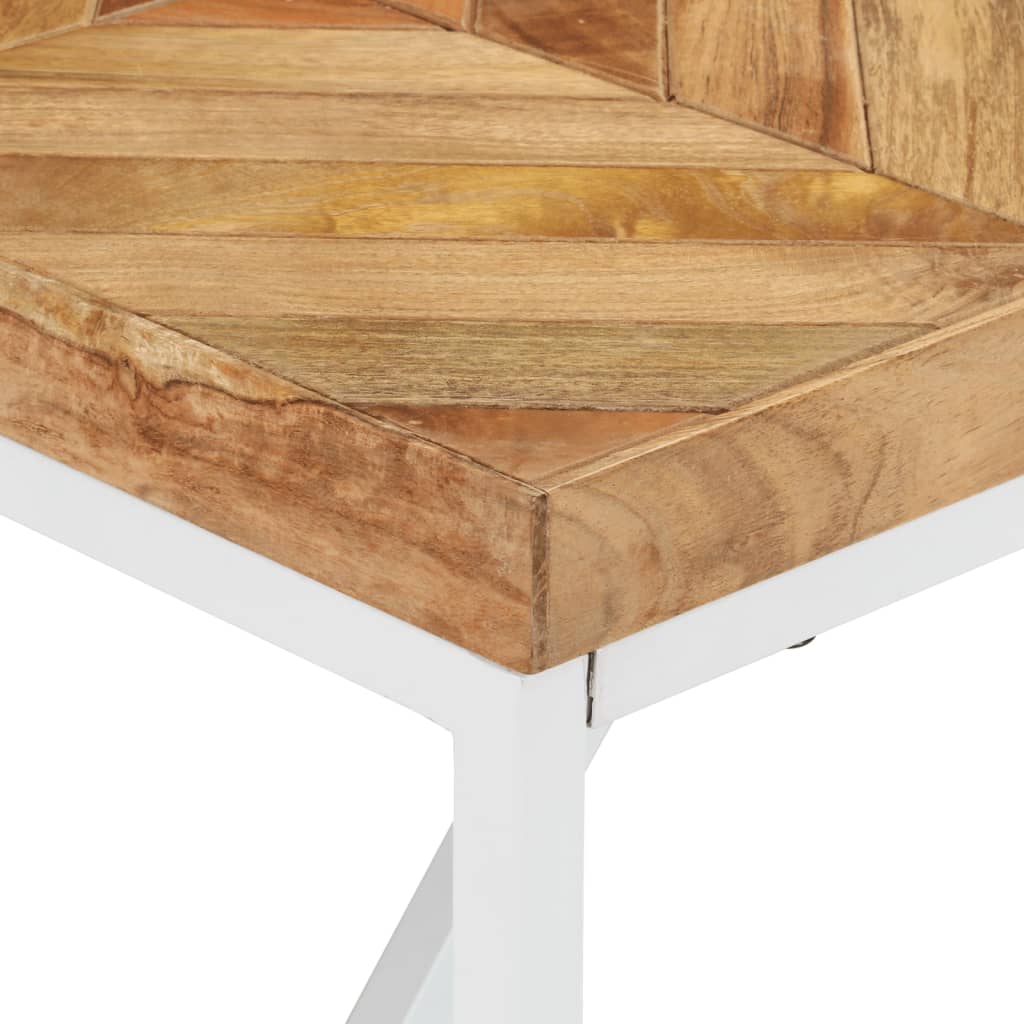 Mesa De Comedor Madera Maciza De Acacia Y Mango 180x90x76 Cm_3