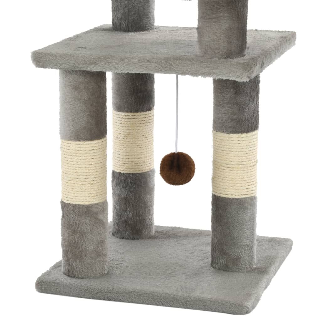 Vidaxl Rascador Para Gatos Con Postes De Sisal 65 Cm Gris_4