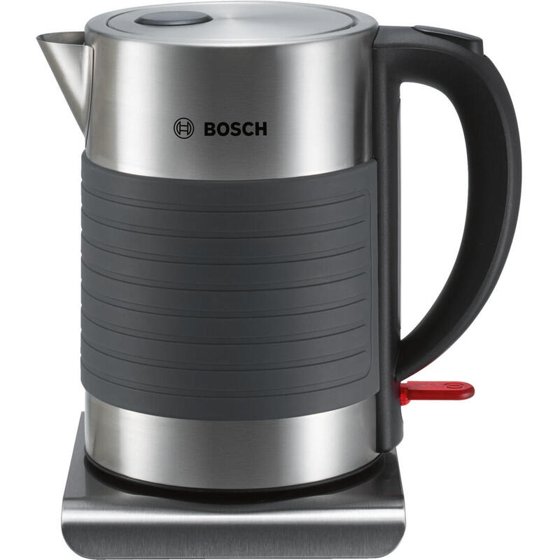 Hervidor De Agua Bosch Twk7s05 1,7 L Negro, Gris 2200 W_0