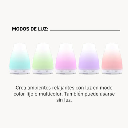 Humidificador Ultrasónico Cosmos SYS Aromas 100 ml | Brumizador Compacto con Luz LED | Esencias y Aceites Esenciales_4