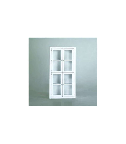 Vitrina Para Salón O Cocina Lacado Blanco 200 Cm(alto)100 Cm(ancho)37 Cm(largo)_0