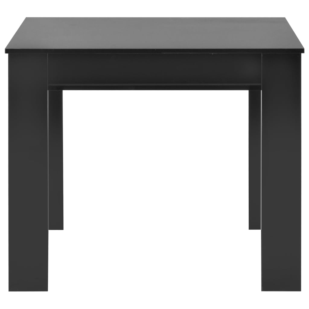 Mesa De Comedor Extensible Negro Brillante 175x90x75 Cm_2