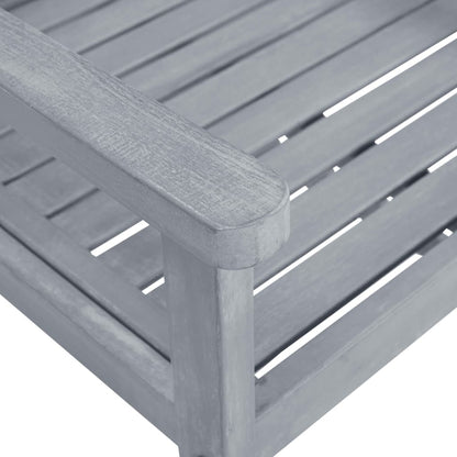 Vidaxl Sillas De Jardín 6 Unidades Madera Maciza De Acacia Gris_5