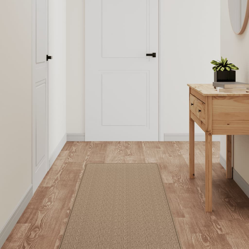 Vidaxl Alfombra De Pasillo Con Aspecto De Sisal Color Arena 50x150 Cm_1